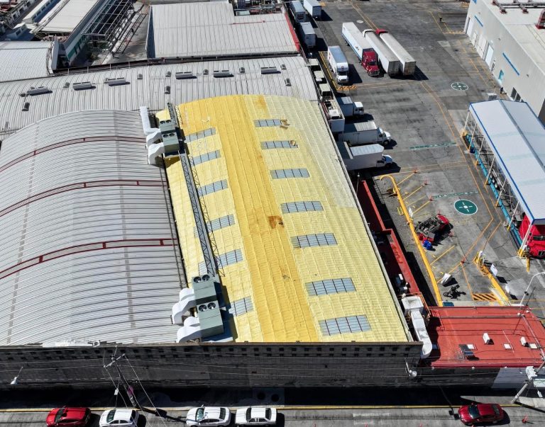 Aislamiento térmico con espuma de poliuretano proyectada, proyecto de AEPSA México
