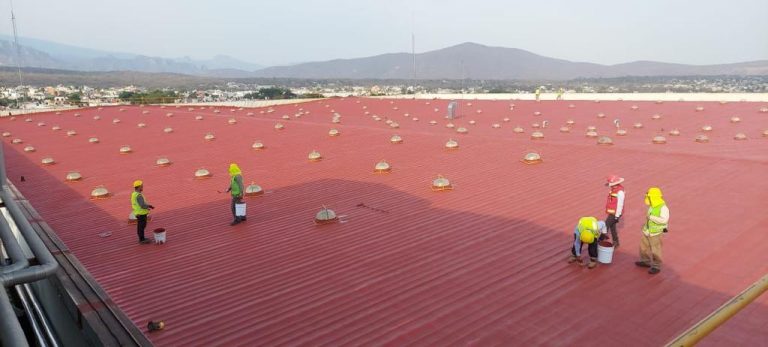 Aislamiento térmico con espuma de poliuretano proyectada, proyecto de AEPSA México