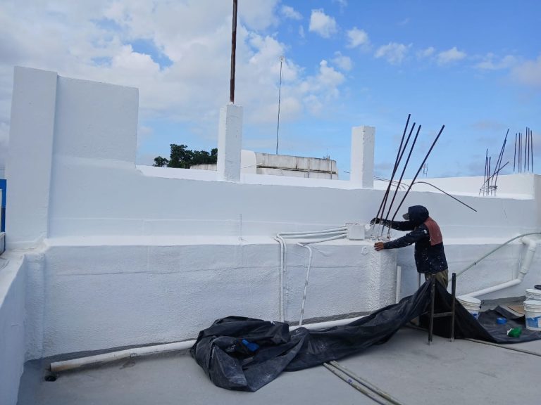 Proyecto AEPSA de impermeabilización con poliuretano acrílico (obra 227)