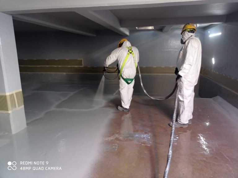 Proyecto AEPSA de recubrimiento con poliurea (obra 368)